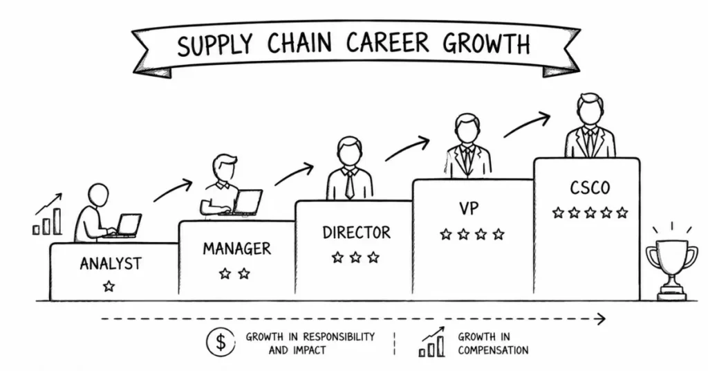 supply chain salary progression | flm | frontlines edutech