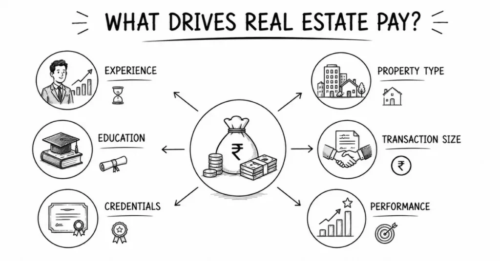 factors affecting real estate salary