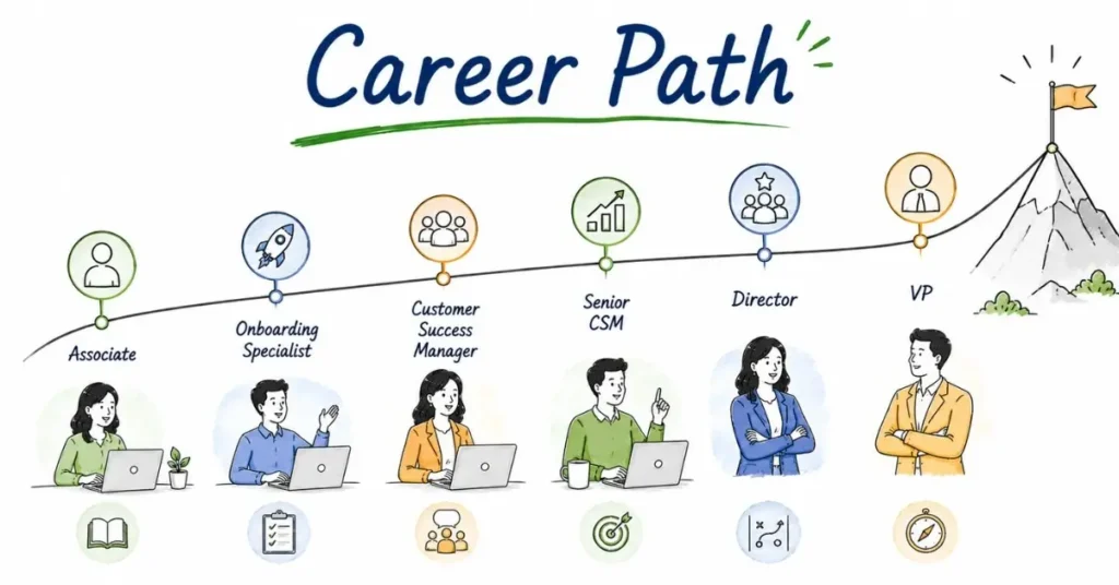 Customer Success Job Roles career progression. | FLM | FrontlinesEduTech