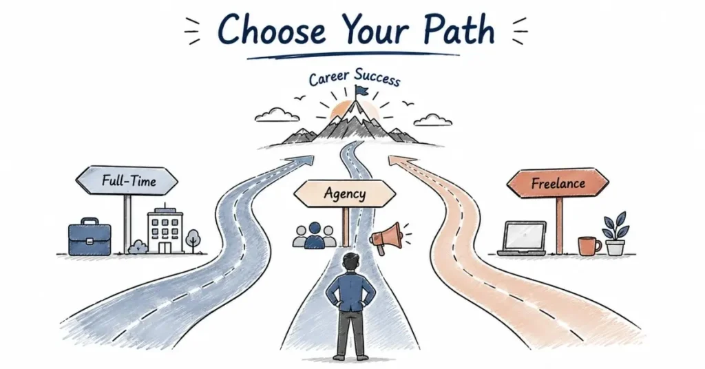Choosing the right social media career path for long-term success.