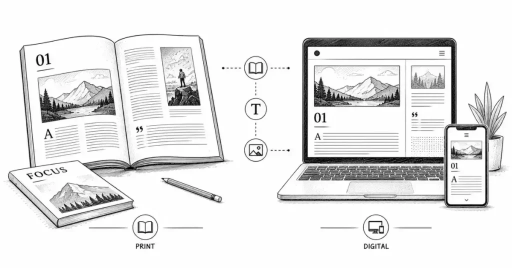print and digital publication design