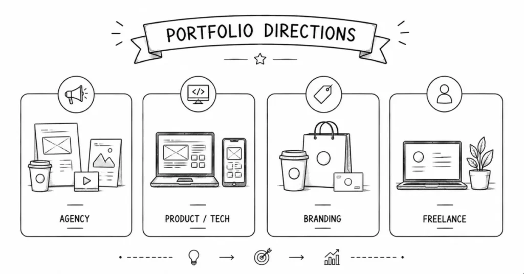 tailored portfolio for design jobs
