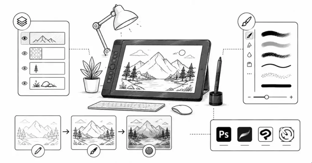 digital illustration tools