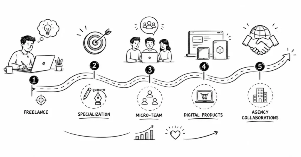 scaling a freelance design business