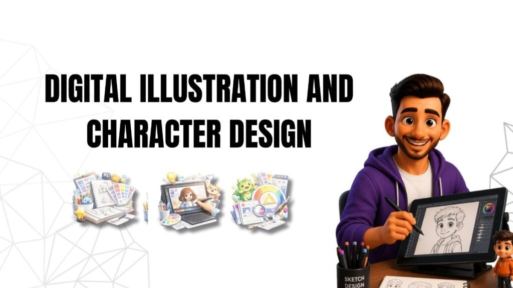 Digital Illustrator Creating Character Designs | FLM | Frontlines Edu Tech