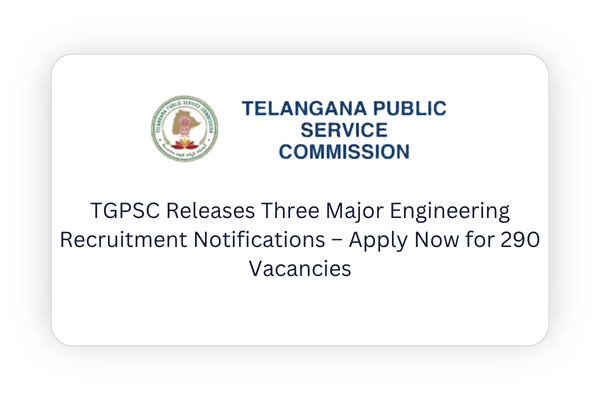 TGPSC Engineering Recruitment Notification