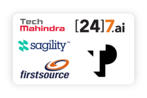 Techmahindra, 24 7 ai, sagility India, First Source and Teleperformance flm walk-in drives