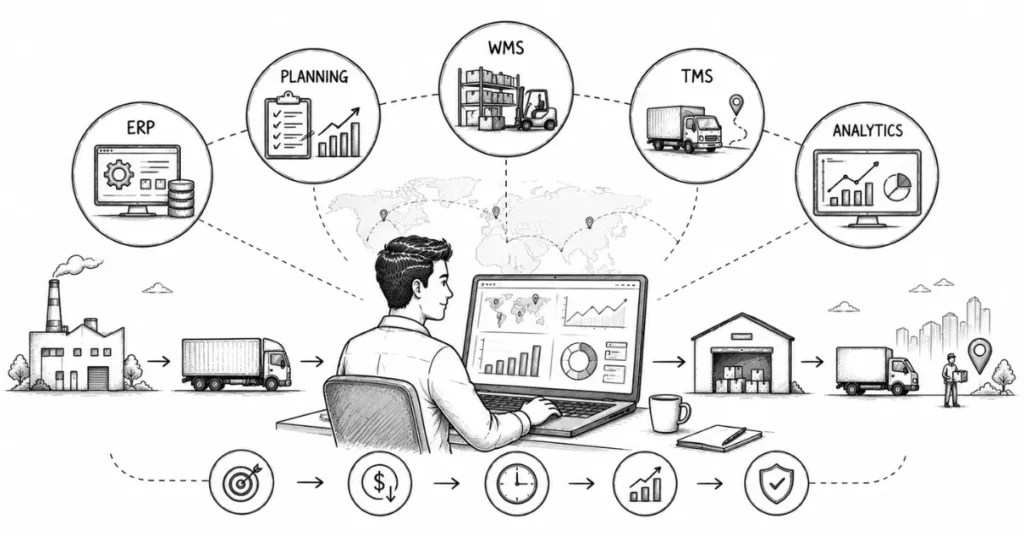supply chain technology stack | flm | frontlines edutech