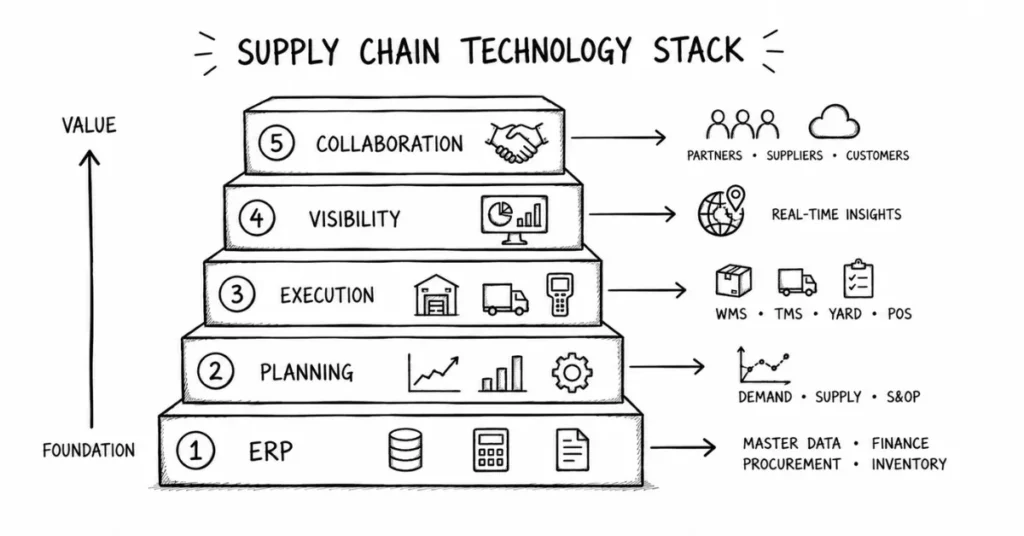 supply chain technology layers | flm | frontlines edutech
