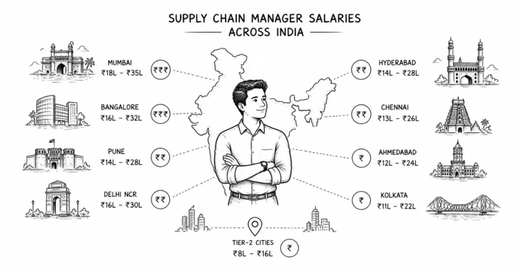 supply chain salary by city | flm | frontlines edutech