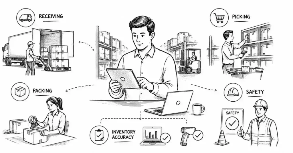 warehouse manager role