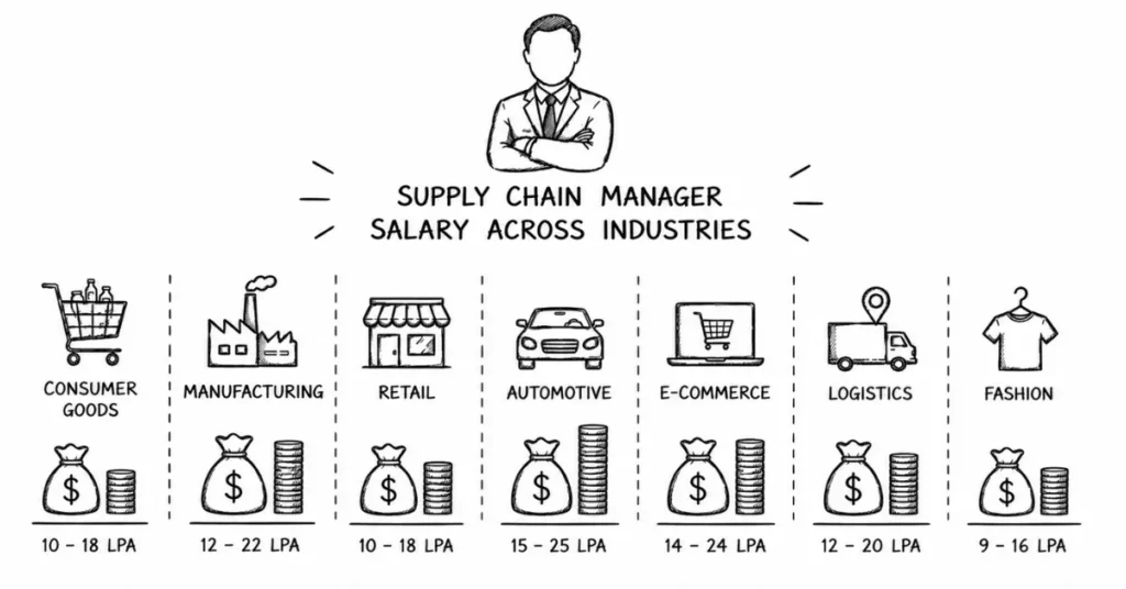 supply chain salary by industry | flm | frontlines edutech