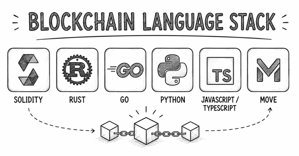 blockchain language stack | flm | frontlines edutech