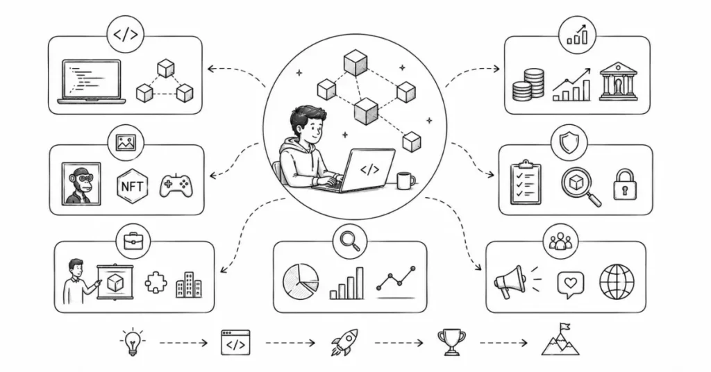 blockchain career paths | flm | frontlines edutech