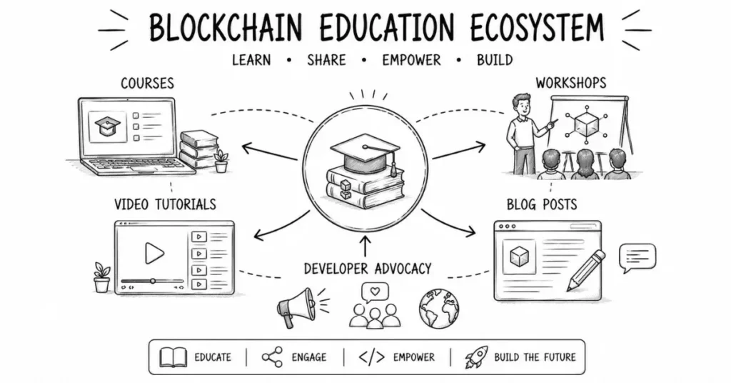 blockchain educator role | flm | frontlines edutech