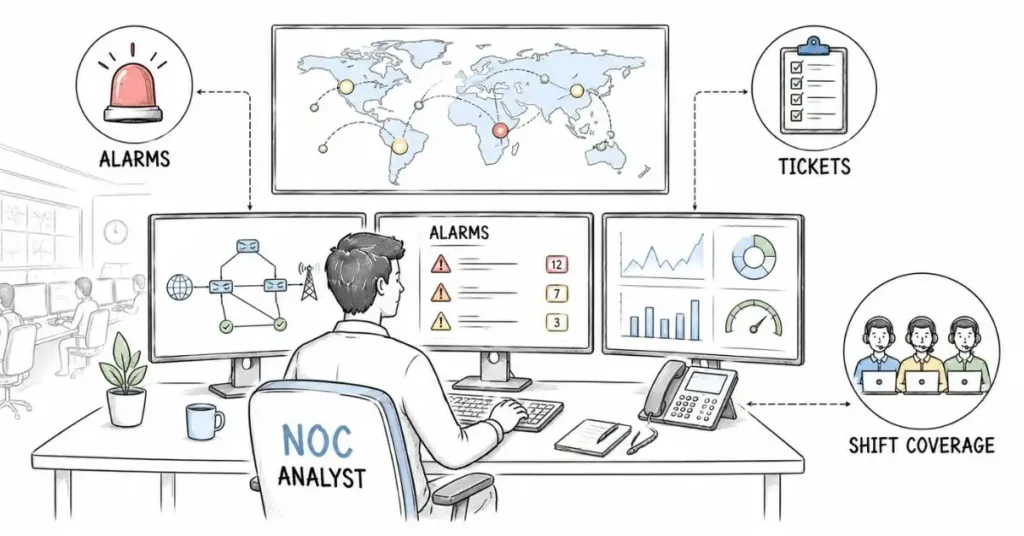 NOC analyst fresher role