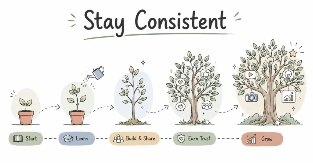 Creative growth timeline. | FLM | FrontlinesEduTech