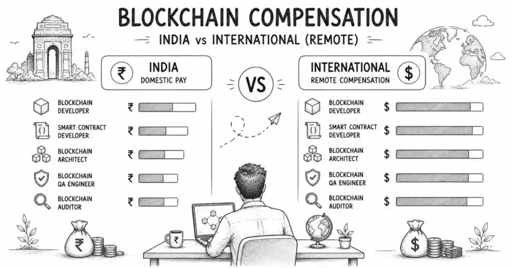 blockchain remote salary premium | flm | frontlines edutech