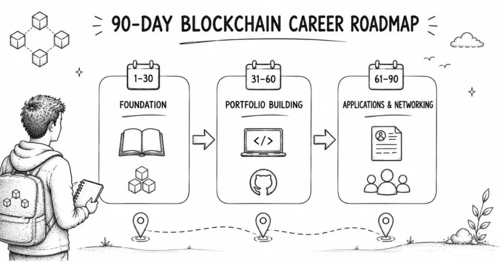 blockchain career 90 day plan