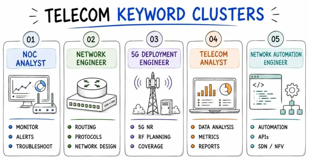 telecom ATS keywords by role
