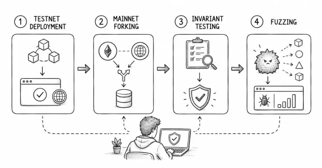 blockchain testing approaches | flm | frontlines edutech