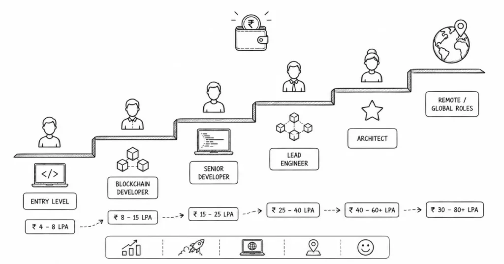 blockchain salary ladder India