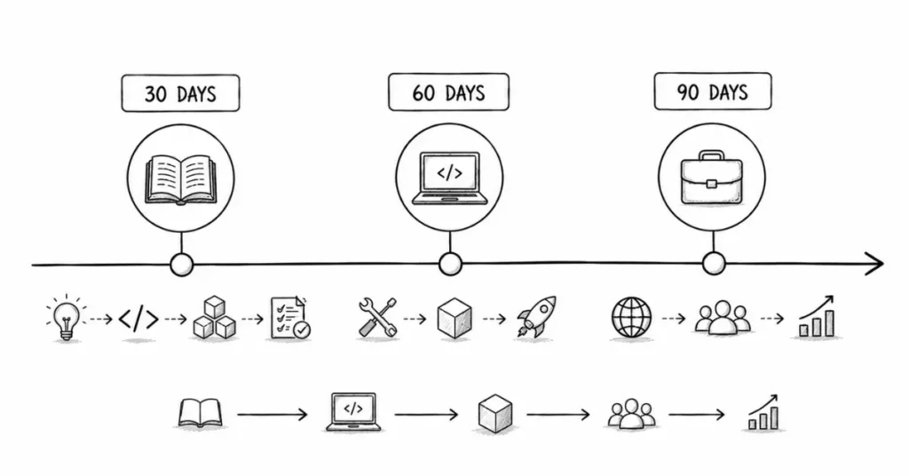 blockchain 30 60 90 day plan