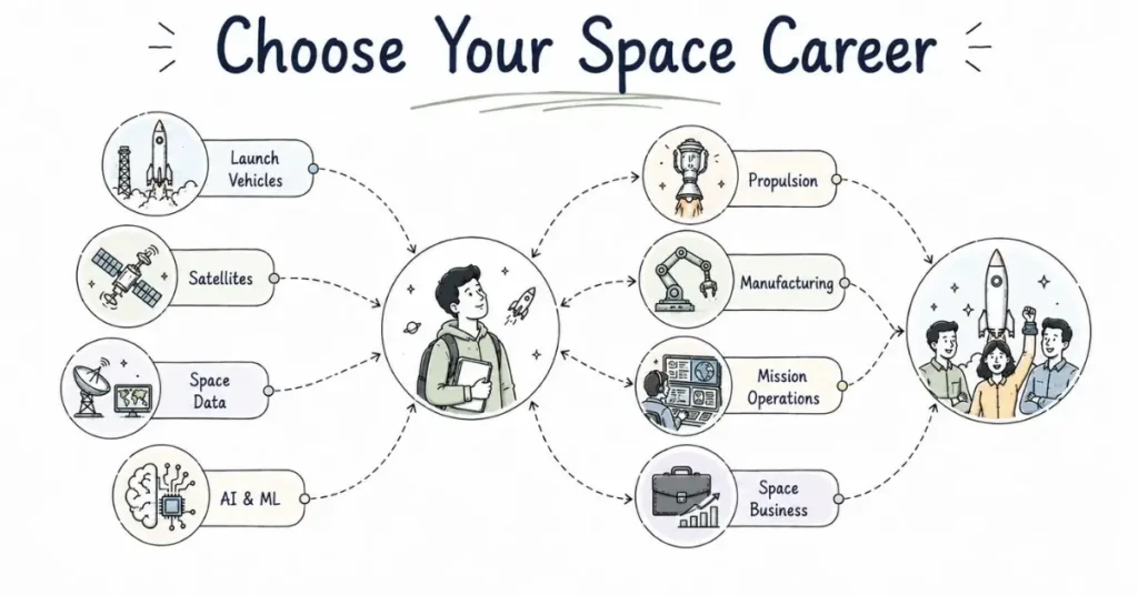 India's Private Space Startups career paths. | FLM | FrontlinesEduTech