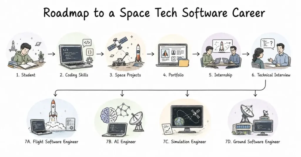 Aerospace Software and AI Jobs roadmap. | FLM | FrontlinesEduTech