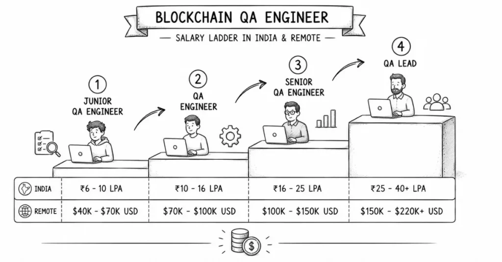 blockchain QA salary