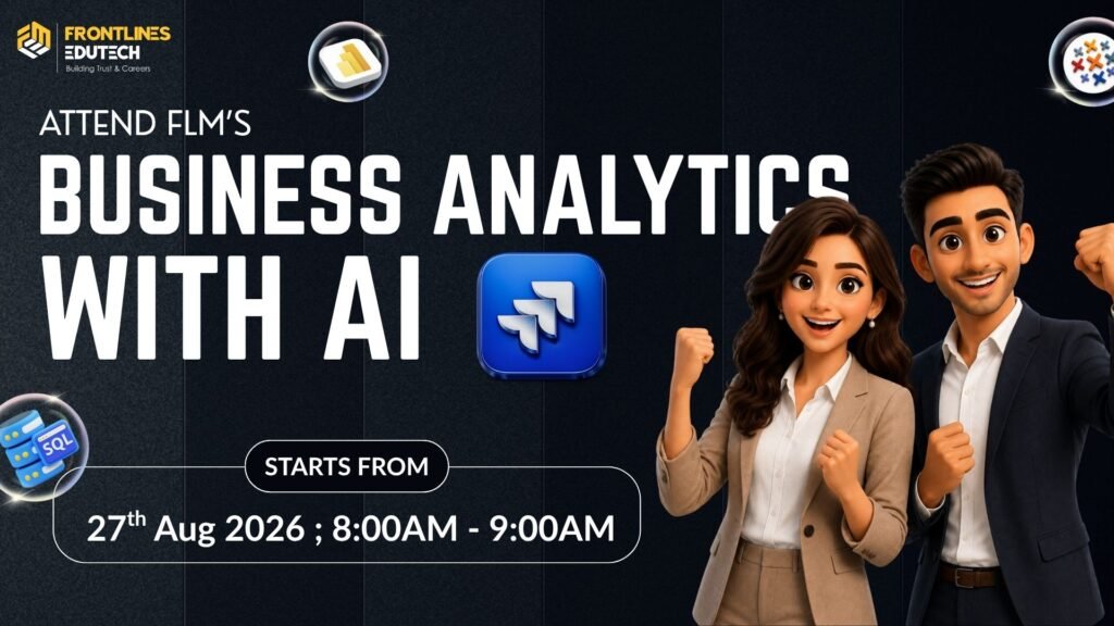 Business Analytics With Ai Course in telugu | flm | frontlines edutech