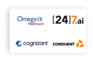 Omega Health Care, 24 7 ai, Cognizant and Conduent Flm Walk-in Drives