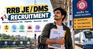 RRB JE & DMS Recruitment 2026