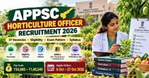APPSC Horticulture Officer Recruitment 2026 | flm